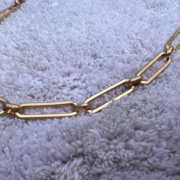 Necklace, SUGARFIX by BaubleBar Link Chain Gold Necklace NWOT - Picture 4 of 6